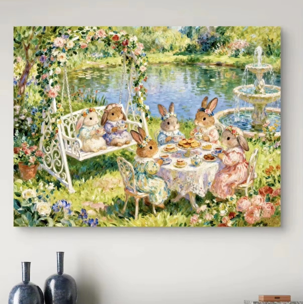 Art Craft Hobbies - DIY 5D Diamond Painting, Cute Bunnies