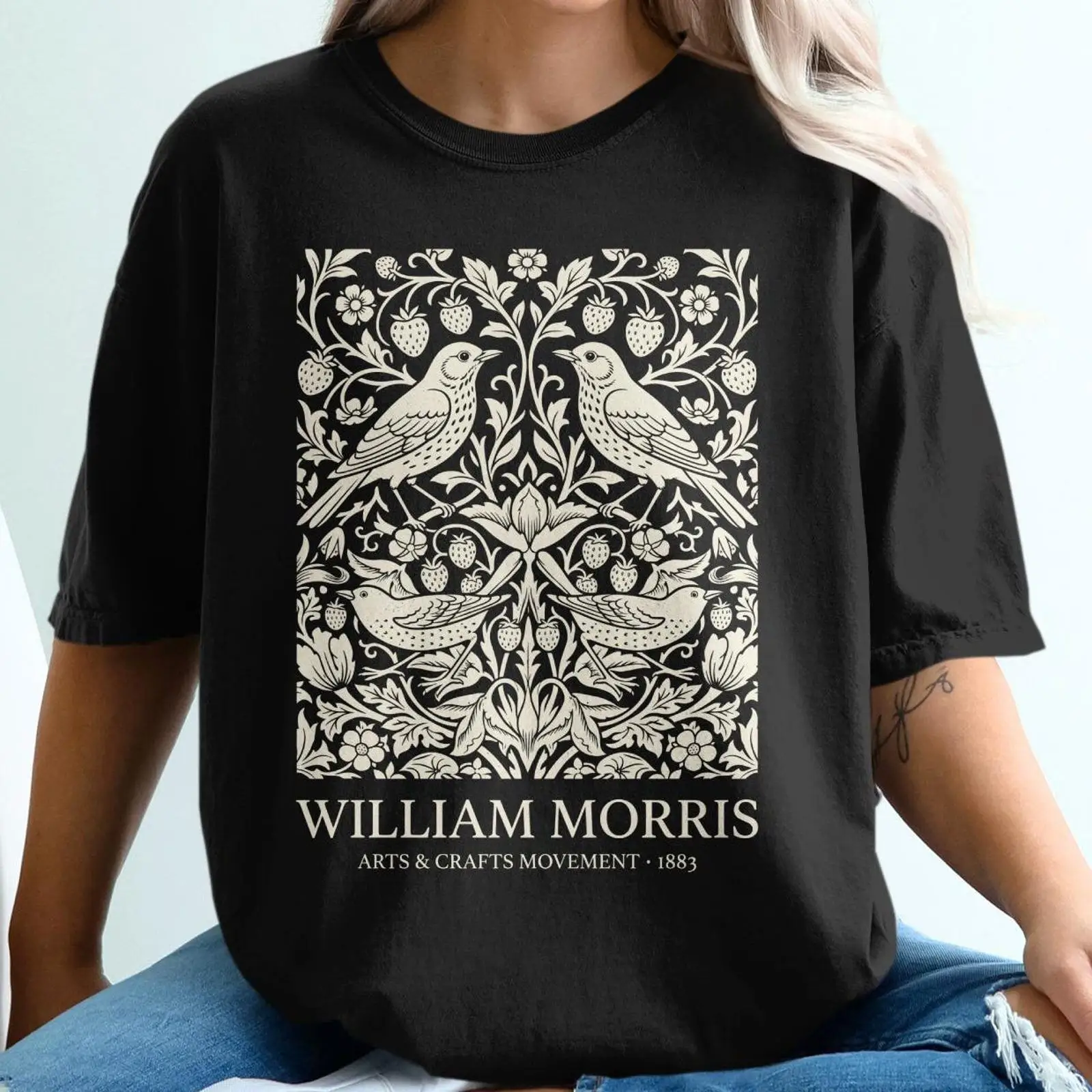 Art Craft William Morris - William Morris Bird T Shirt Arts