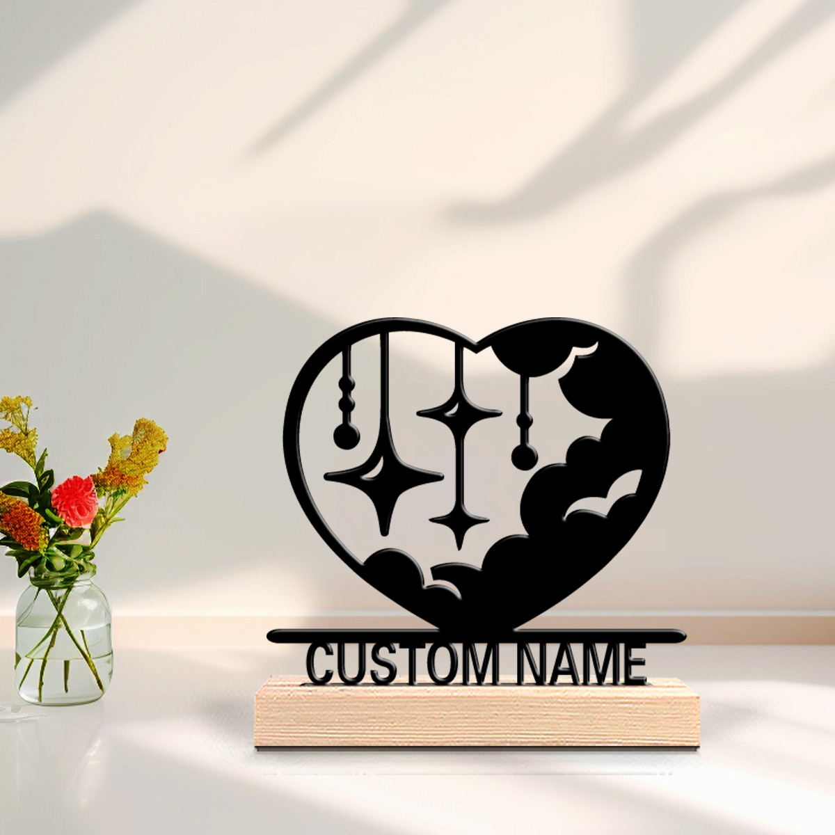 Art Craft Love - 1pc Fashion love cloud Customized Text