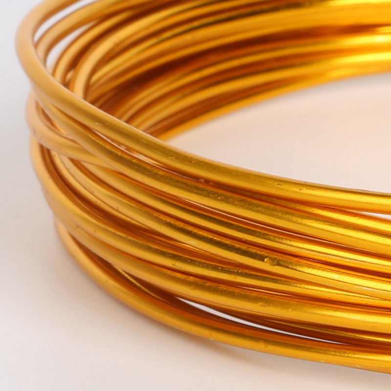 Art Craft Wire - Soft Gold Aluminium Wire 1/1.5/2/2.5/5mm Beading