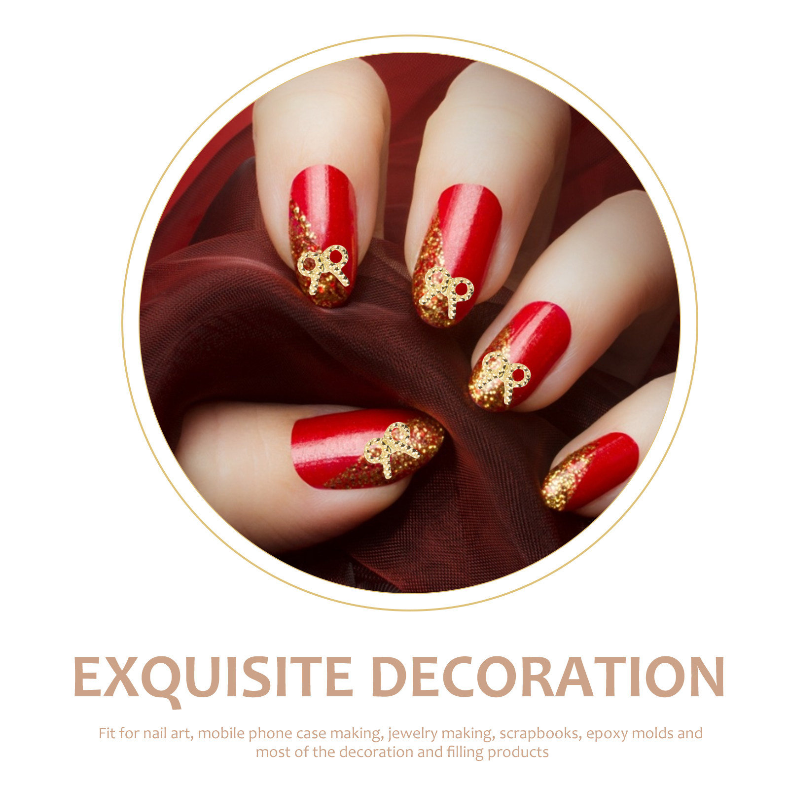 Box Art And Craft - 3 Boxes Metal Alloy Stickers Decorative