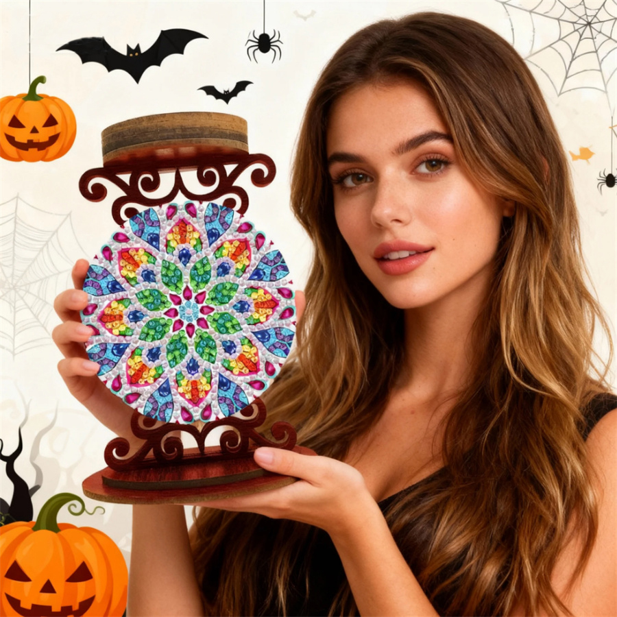 Flower candle holder Halloween - огляд і ціна Art Craft Painting