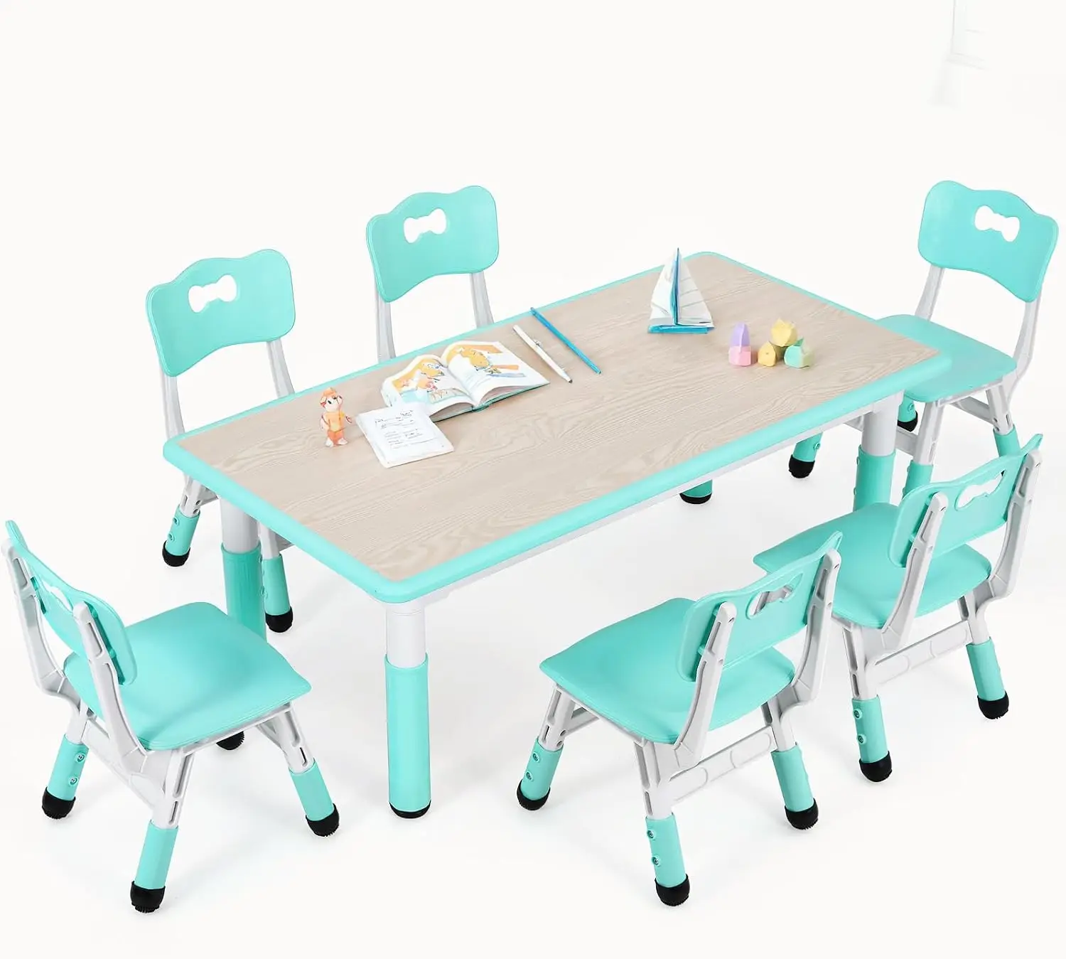 Kids Table and 6 Chairs Set, H - огляд і ціна Art Craft Activities For Preschoolers