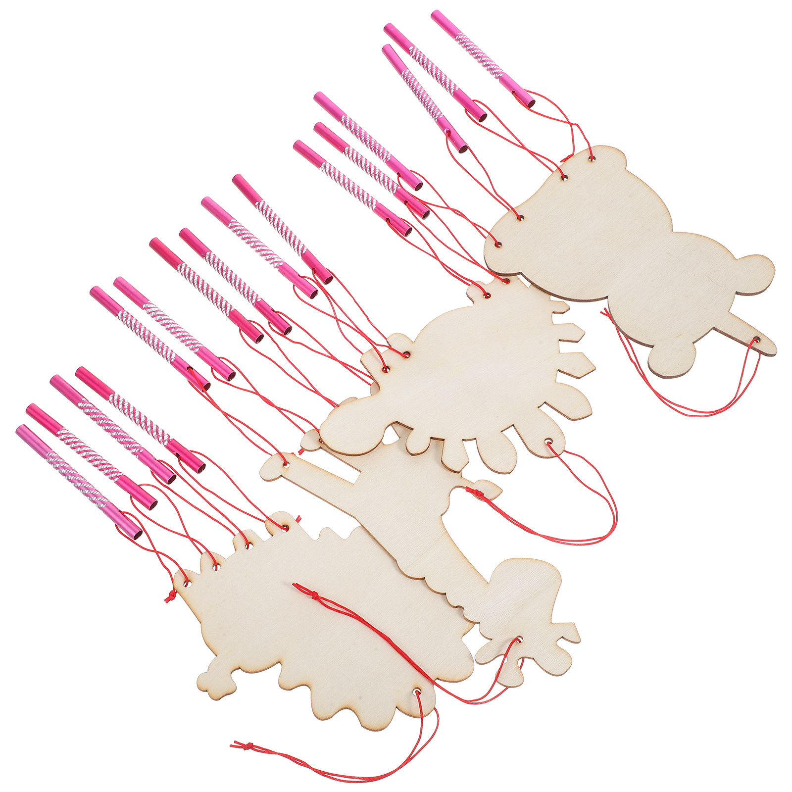 4Sets Blank Wooden Wind Chime  - огляд і ціна Art Craft Activities For Preschoolers