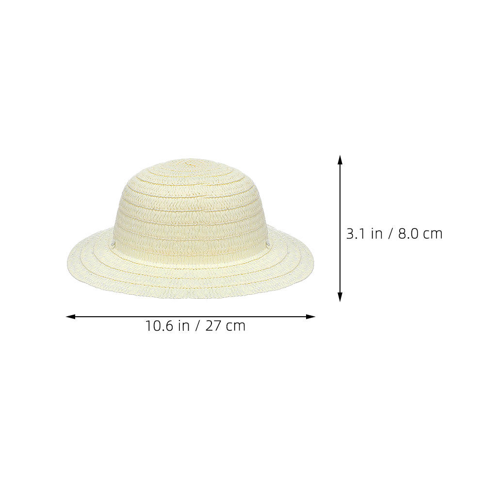 8Pcs White Blank Kids Straw Ha - огляд і ціна Art Craft Activity