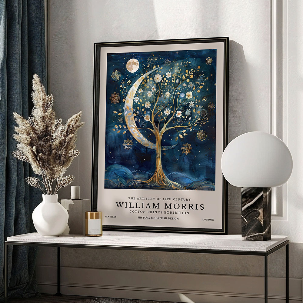 Retro William Morris Moon and  - огляд і ціна Art Craft William Morris