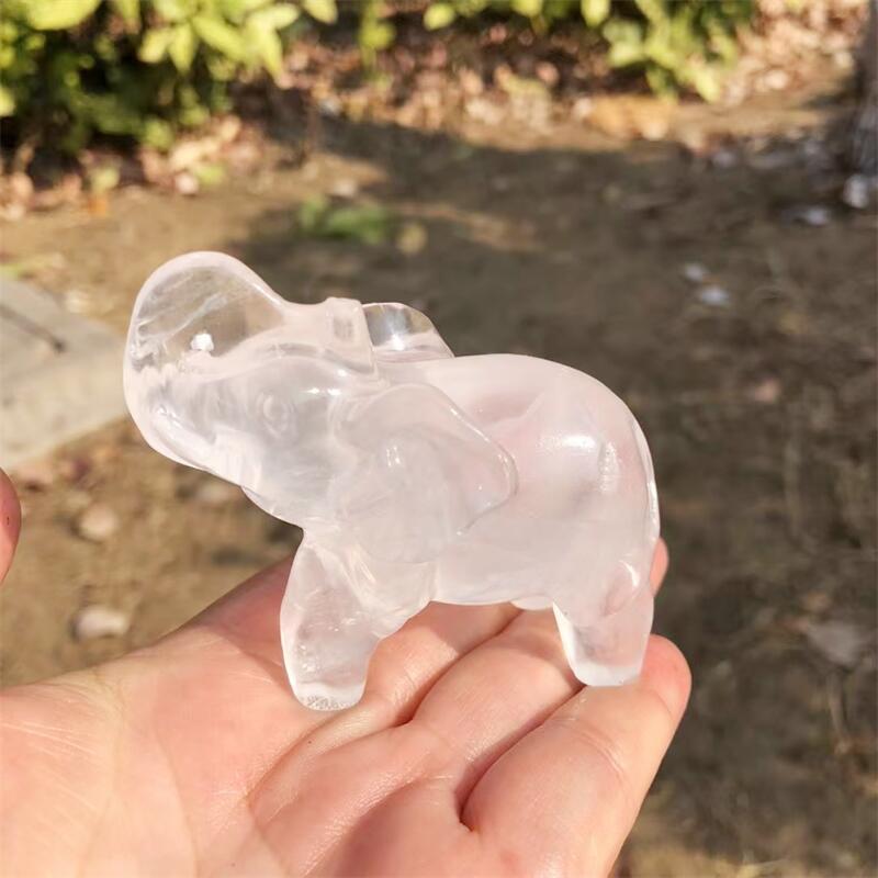 Natural Clear Quartz Elephant  - огляд і ціна Art Craft Elephant