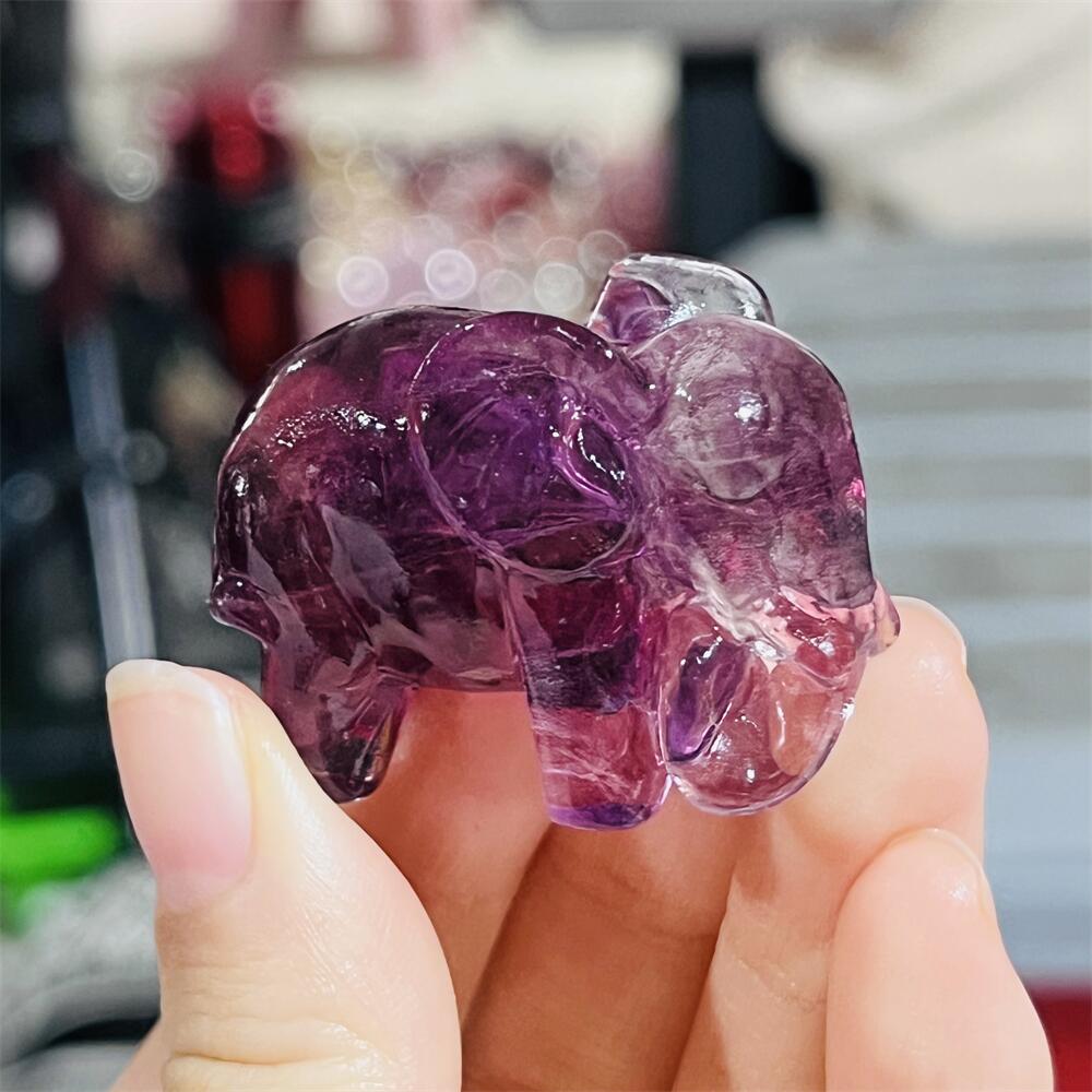 2PCS Colored Fluorite Crystal  - огляд і ціна Art Craft Elephant