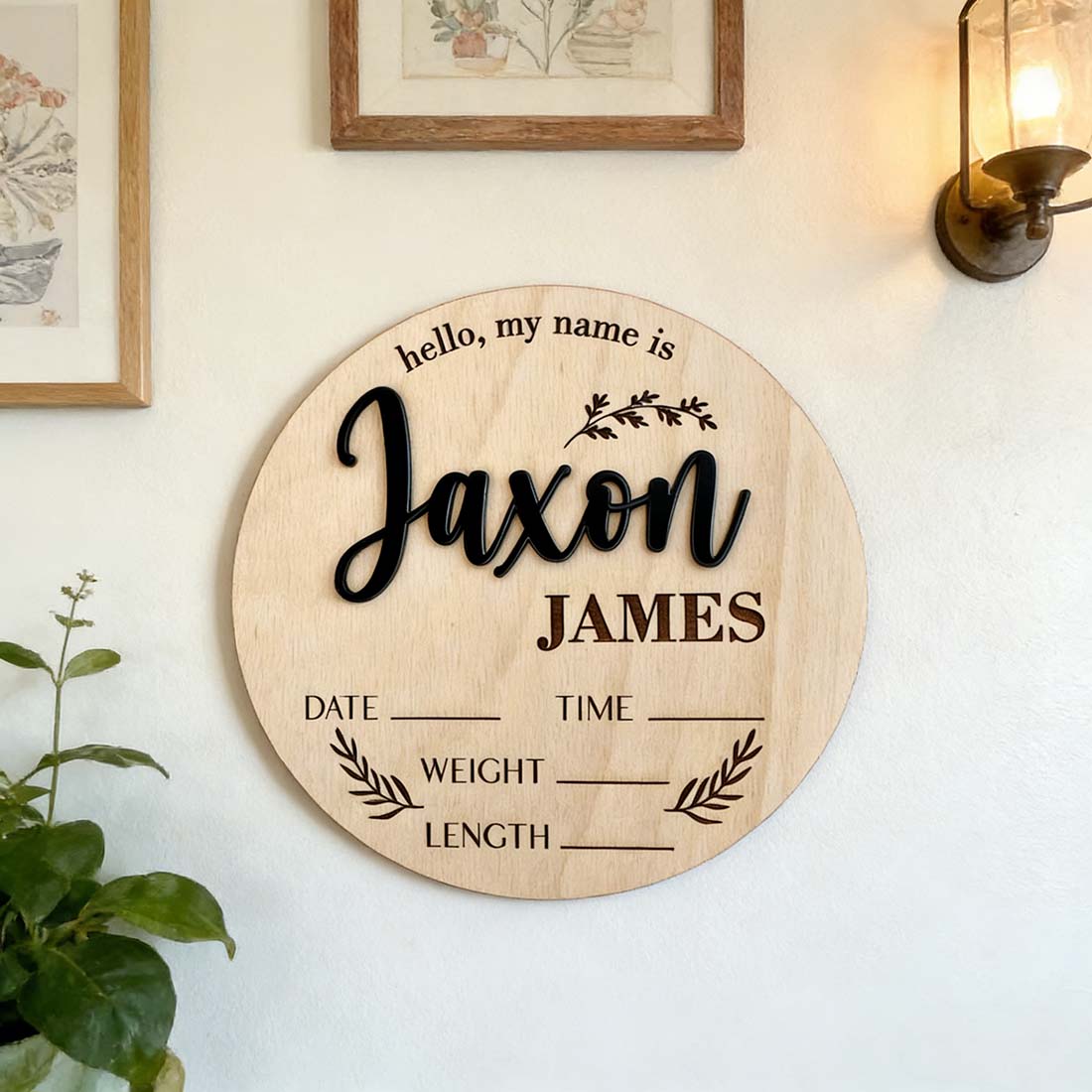1Pc Custom Baby Announcement S - огляд і ціна Art Craft Christmas