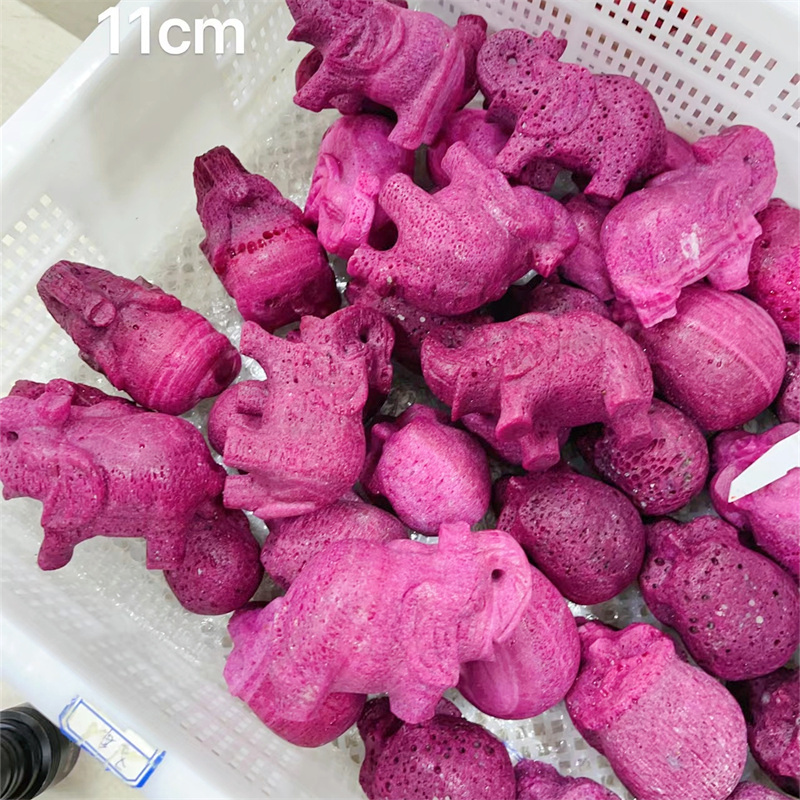 Natural Ruby Elephant Carving  - огляд і ціна Art Craft Elephant