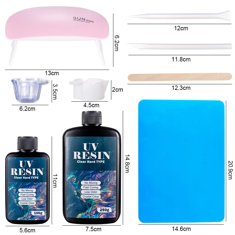 Hard UV Resin Glue Kit Fast Cu - огляд і ціна Art Craft Glue