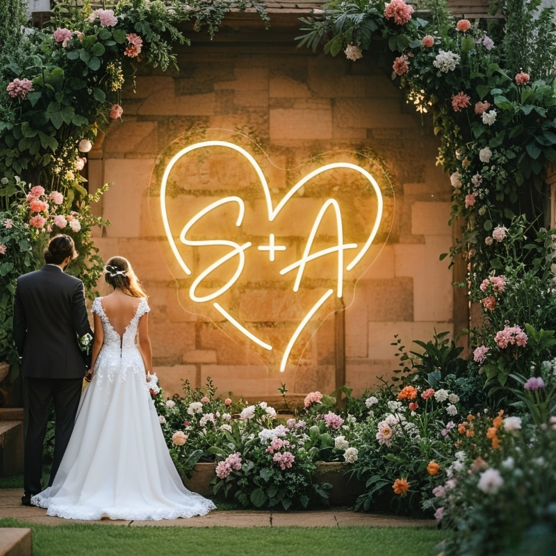 Custom Initials Heart LED Neon - огляд і ціна Art Craft Christmas
