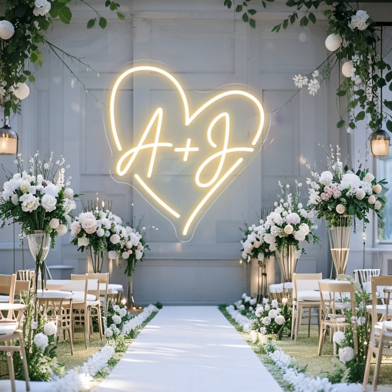 Custom Initials Heart LED Neon - огляд і ціна Art Craft Christmas