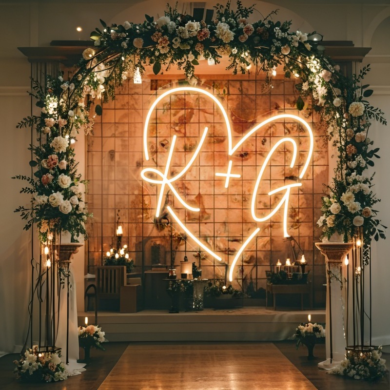 Custom Initials Heart LED Neon - огляд і ціна Art Craft Christmas