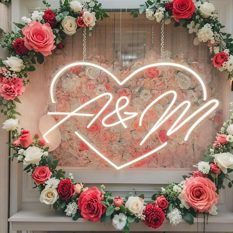 Custom Initials Heart LED Neon - огляд і ціна Art Craft Christmas