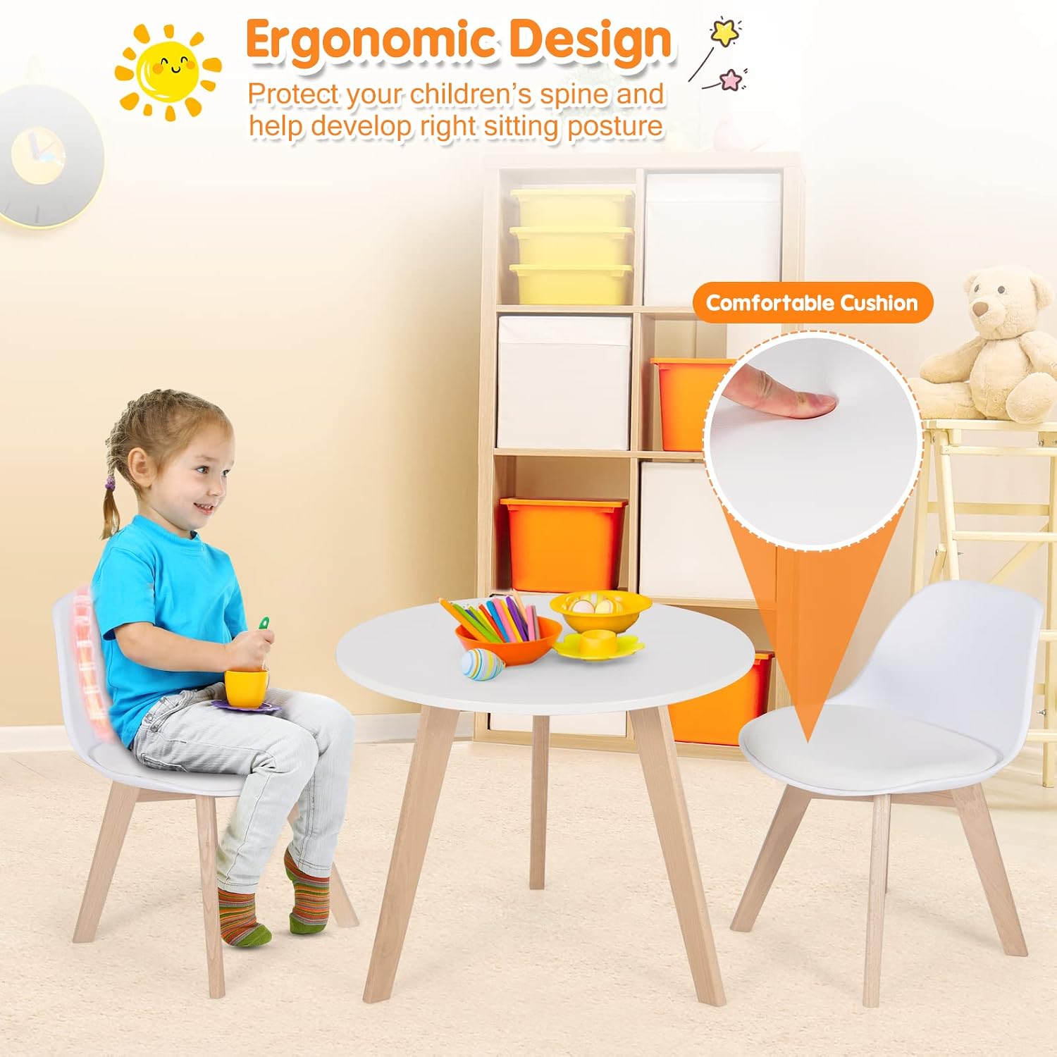 Kids Table & Chair Set 3 PCS W - огляд і ціна Art Craft Activities For Preschoolers