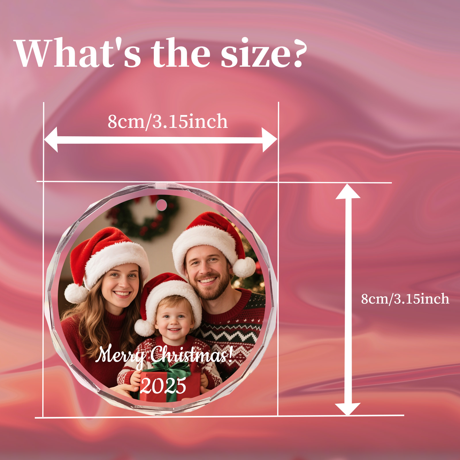 Custom Christmas Photo Ornamen - огляд і ціна Art Craft Christmas