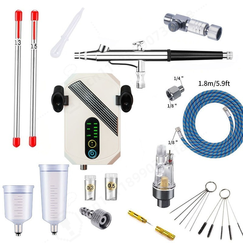 Mini Airbrush Compressor Kit,  - огляд і ціна Art Craft Painting