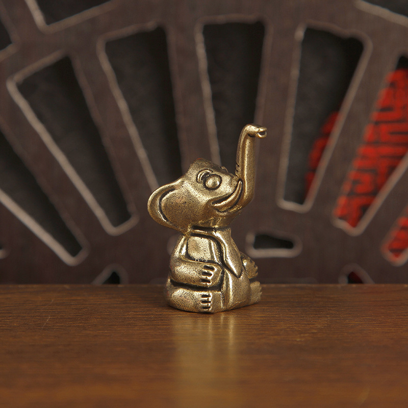 1pc Brass Cute Elephant Trinke - огляд і ціна Art Craft Elephant