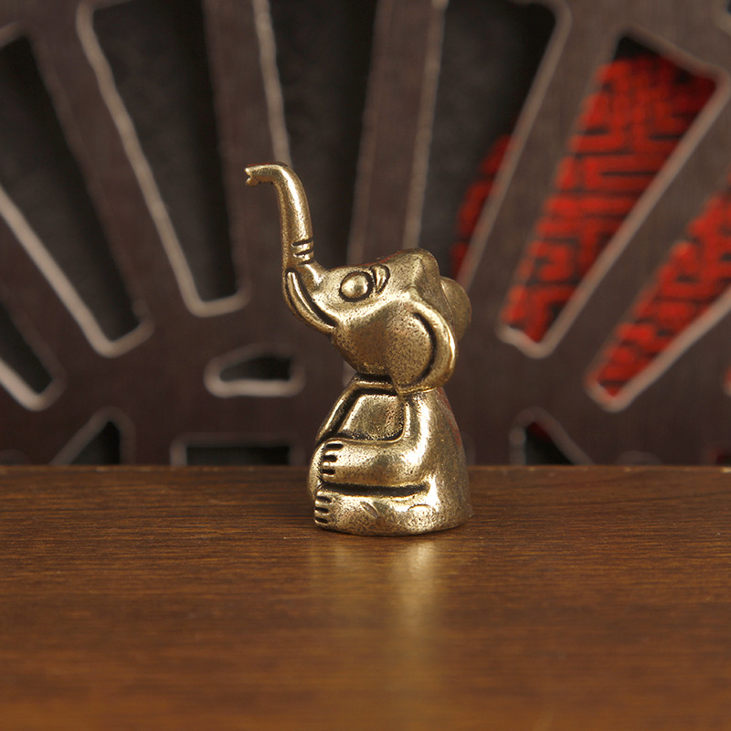 1pc Brass Cute Elephant Trinke - огляд і ціна Art Craft Elephant