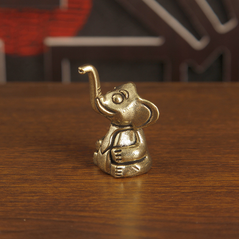 1pc Brass Cute Elephant Trinke - огляд і ціна Art Craft Elephant