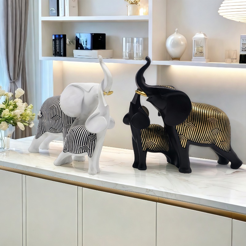 Chinese Style Lucky Mother And - огляд і ціна Art Craft Elephant