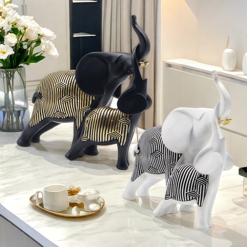 Chinese Style Lucky Mother And - огляд і ціна Art Craft Elephant