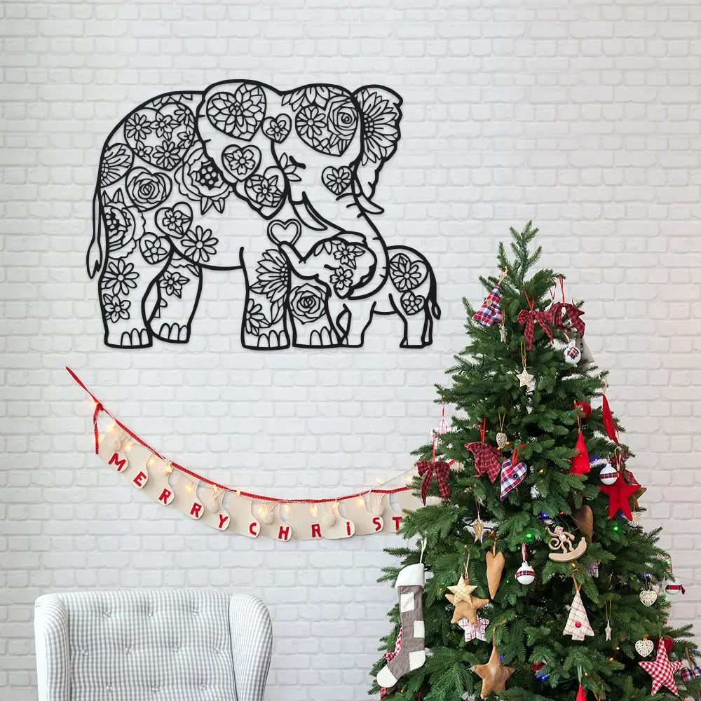 Iron Elephant with Floral Hear - огляд і ціна Art Craft Elephant