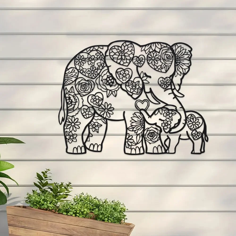 Iron Elephant with Floral Hear - огляд і ціна Art Craft Elephant