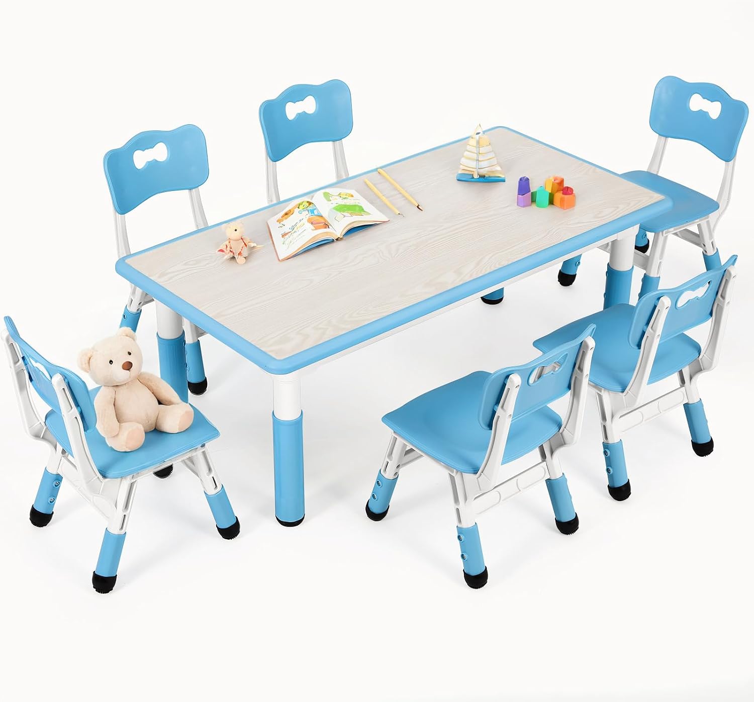 Kids Table and 6 Chairs Set, H - огляд і ціна Art Craft Activities For Preschoolers