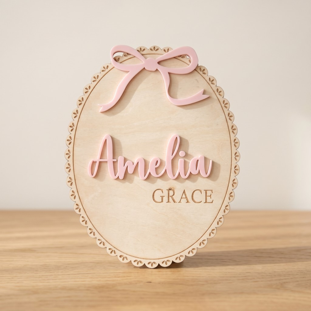 1Pc Custom Bow Lace Edge Baby  - огляд і ціна Art Craft Christmas