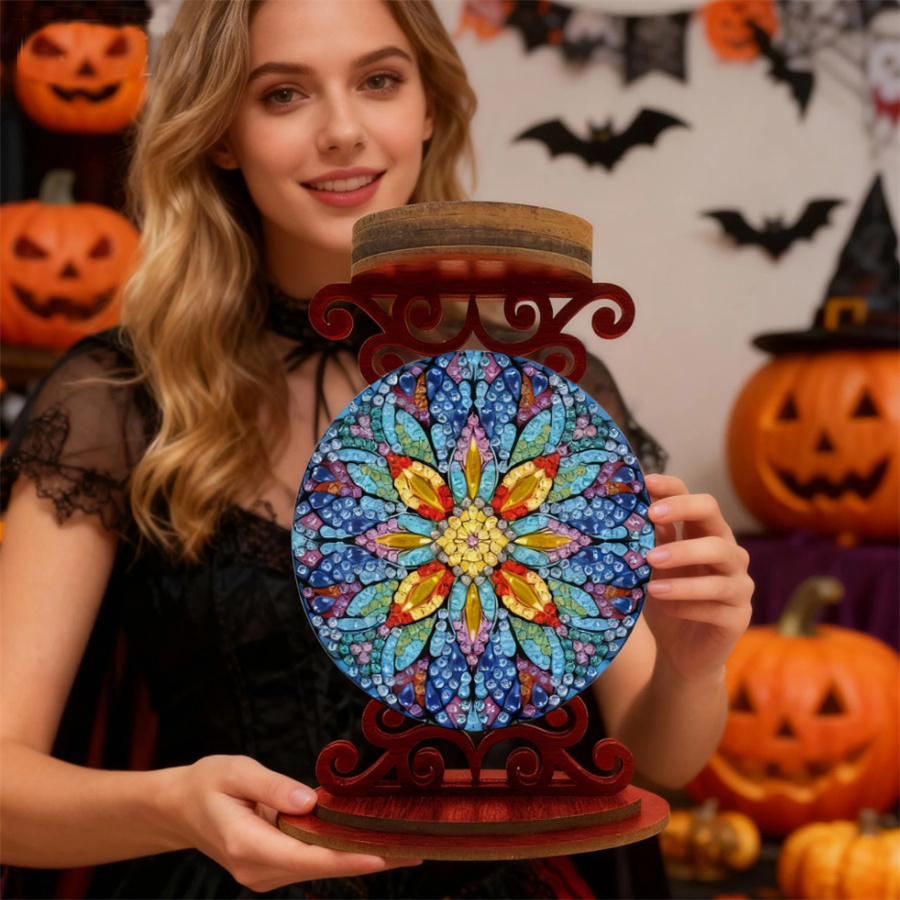 Flower candle holder Halloween - огляд і ціна Art Craft Painting