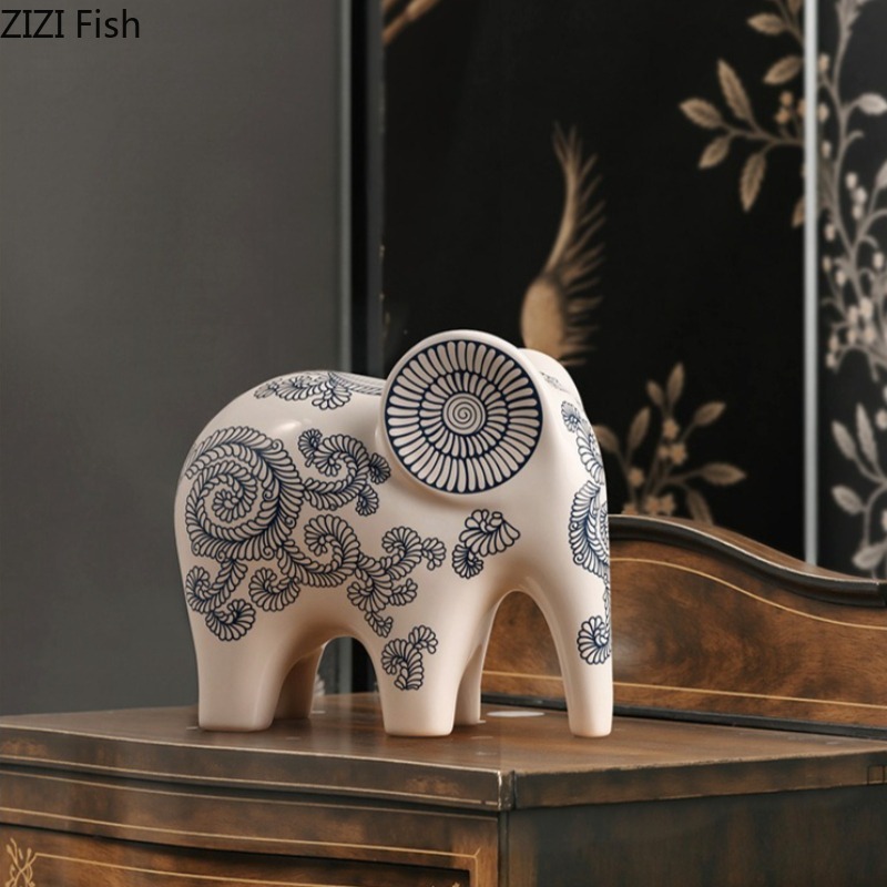 New Chinese Style Ceramic Elep - огляд і ціна Art Craft Elephant