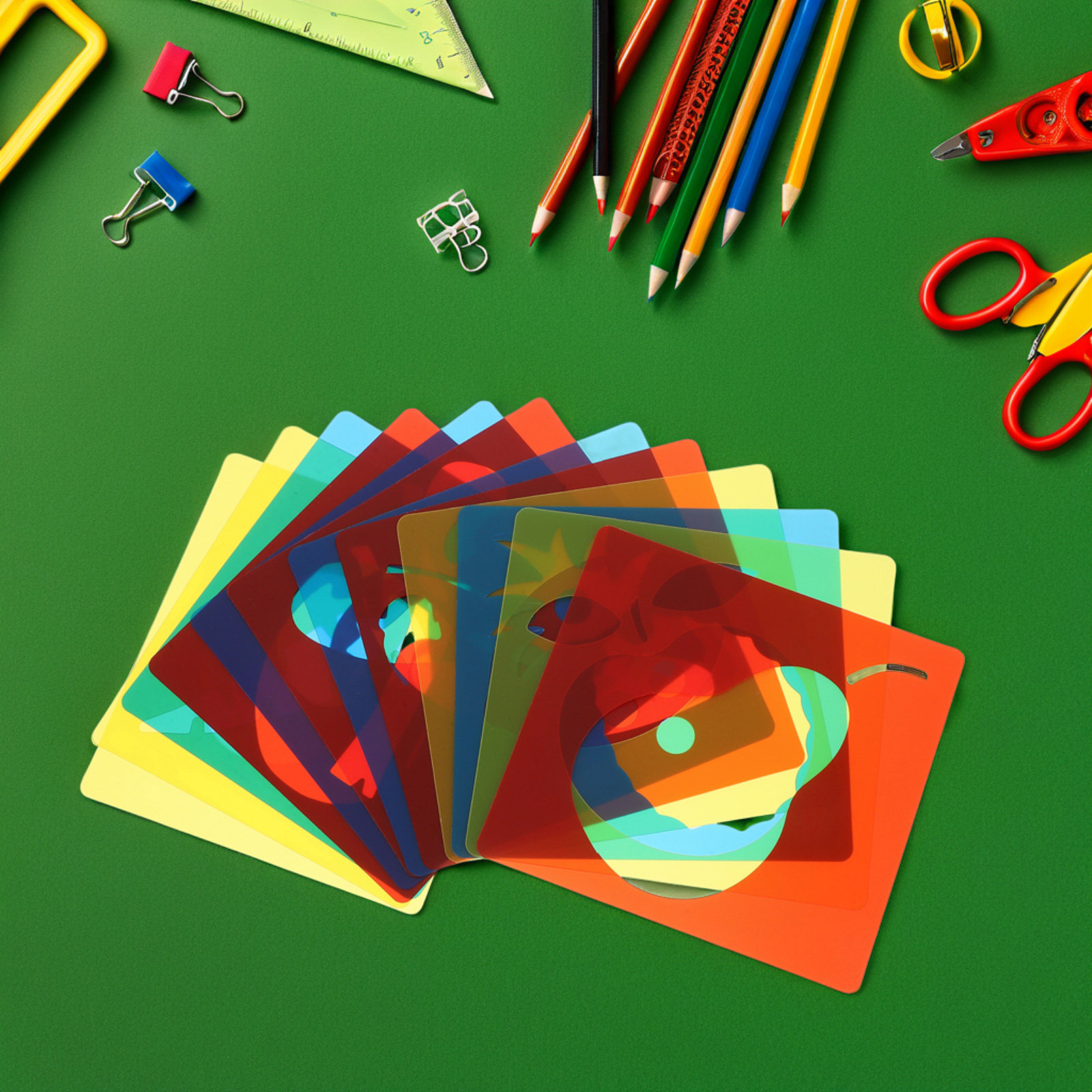 12Pcs Plastic Drawing Template - огляд і ціна Art Craft Toddlers