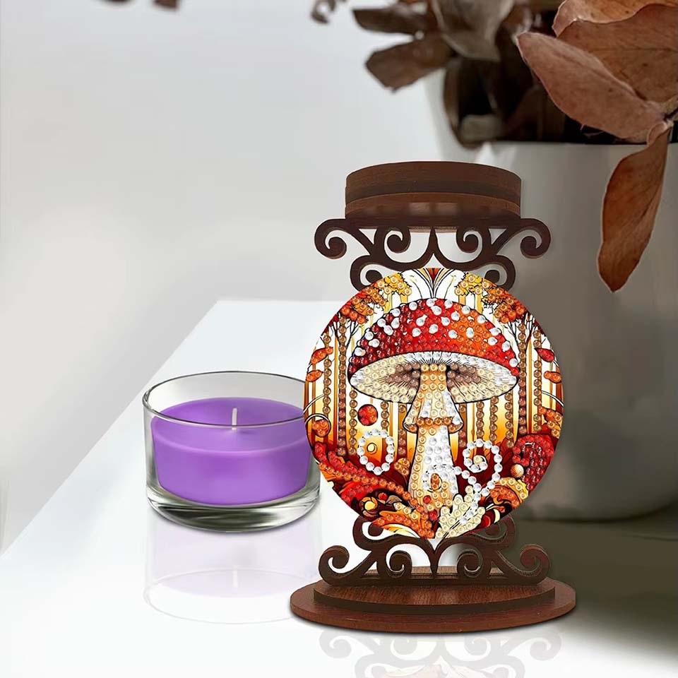 mushroom candle holder Hallowe - огляд і ціна Art Craft Painting