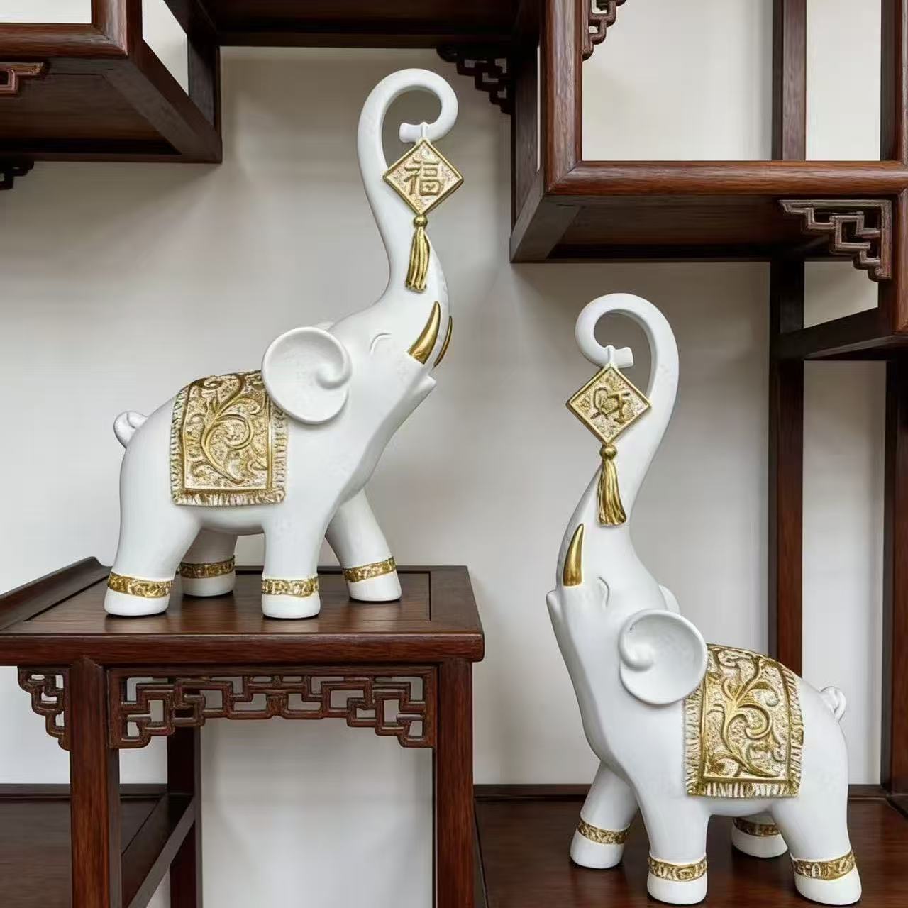 One Pair Chinese Style Lucky W - огляд і ціна Art Craft Elephant