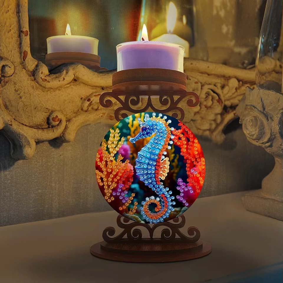 Seahorse candle holder Hallowe - огляд і ціна Art Craft Painting