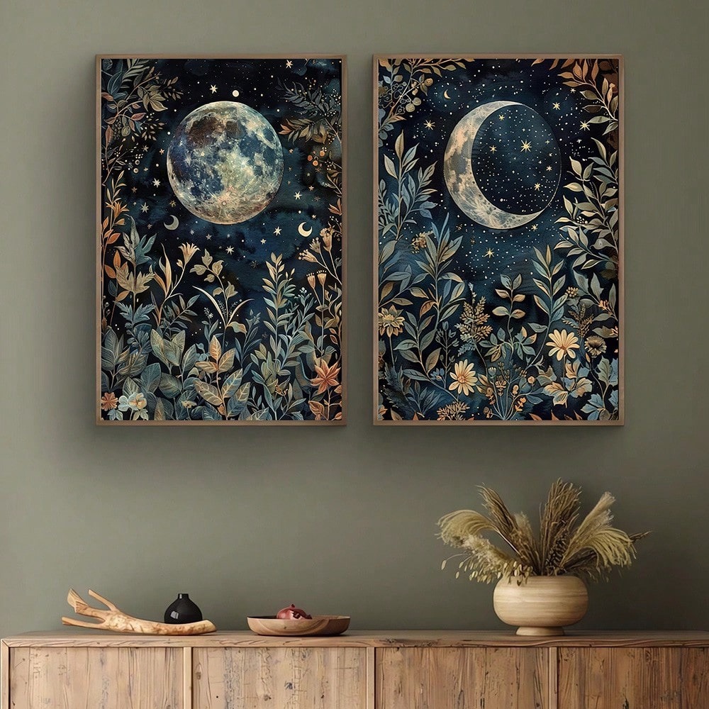 2pcs/set Boho Moon Botanical C - огляд і ціна Art Craft William Morris