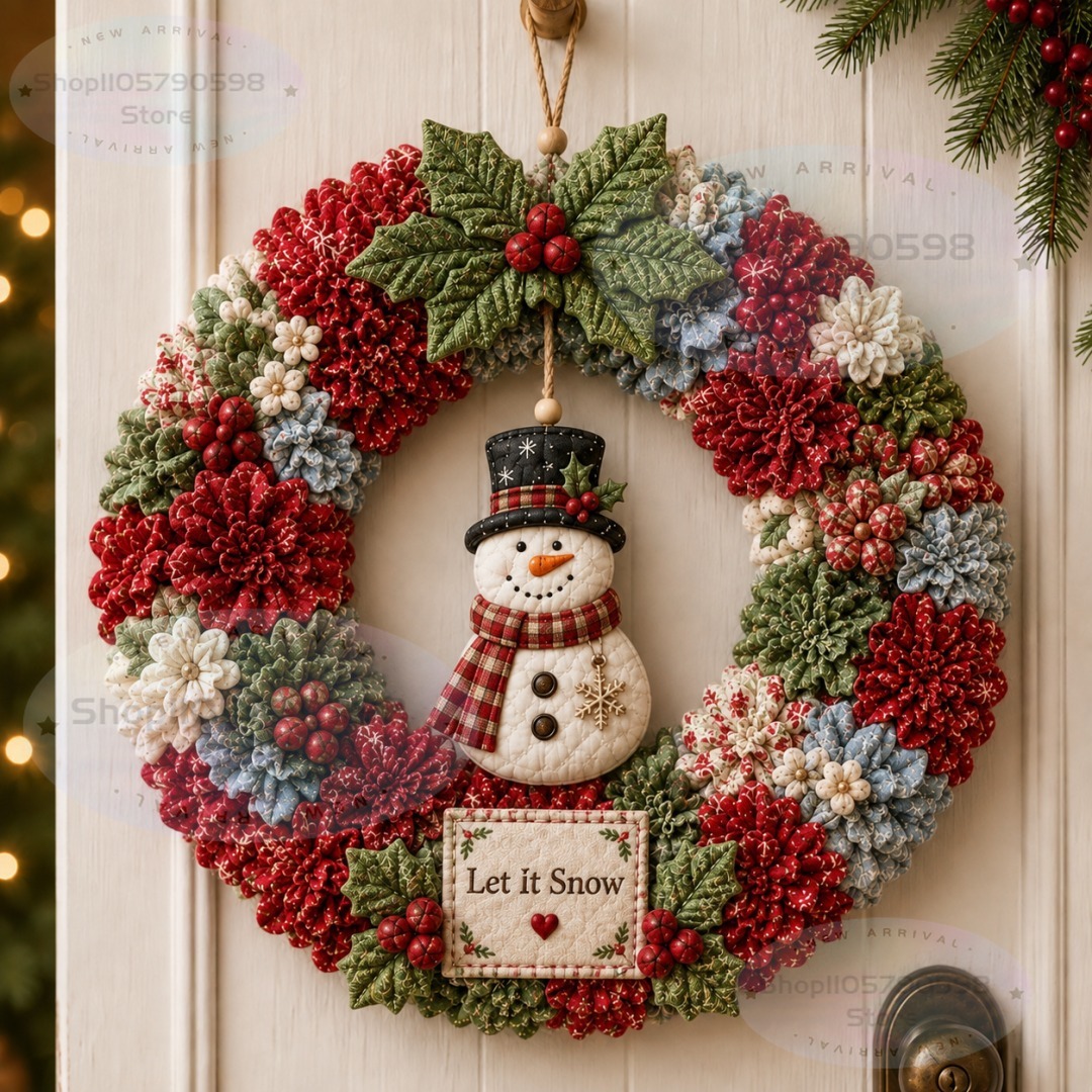 3D Fabric Poke Wreath DIY Kit, - огляд і ціна Art Craft Christmas