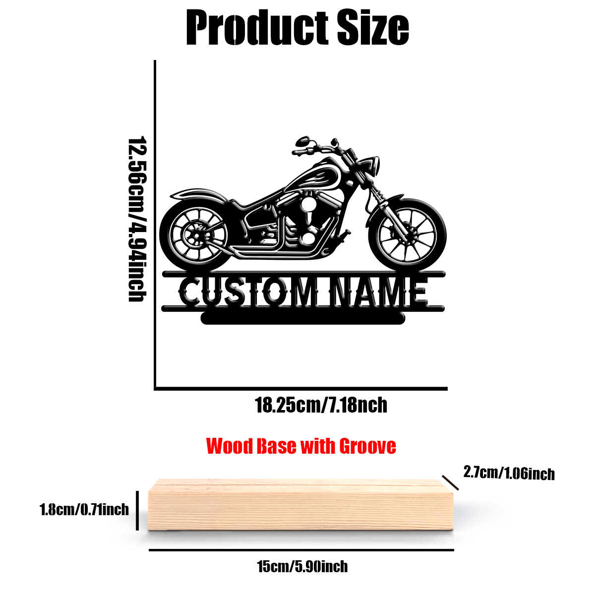 1Pc Csutom Name Road Motorbike - огляд і ціна Art Craft Christmas