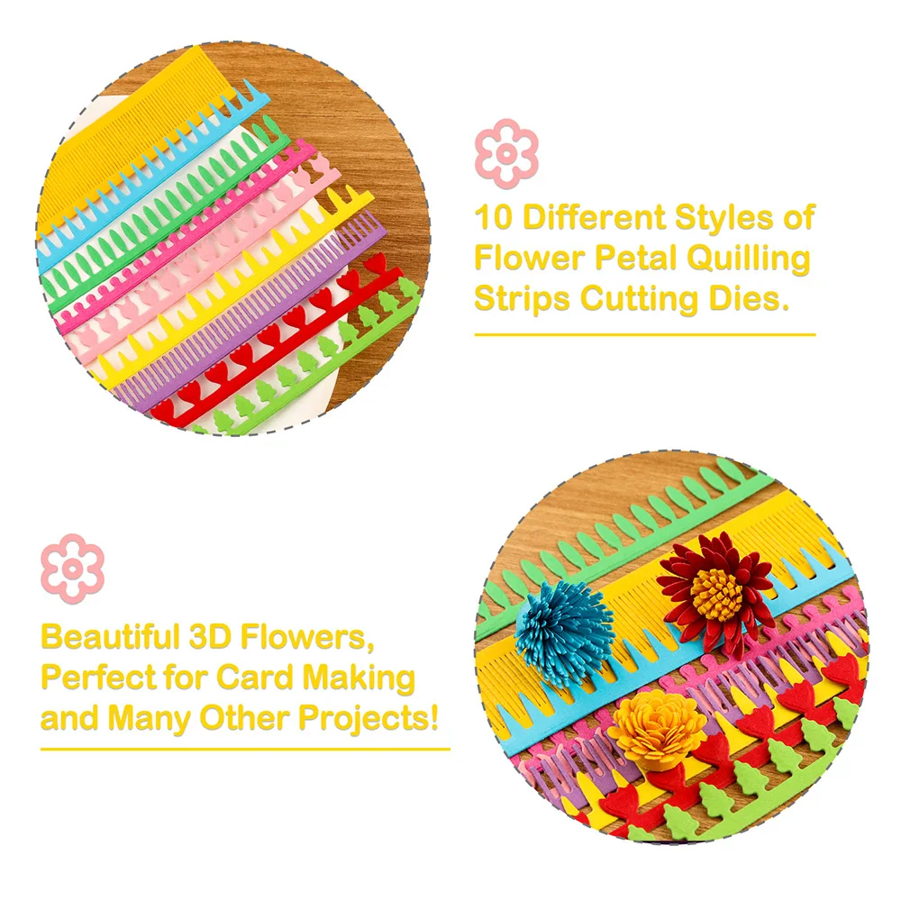3D Spiral Flower Cutting Dies  - огляд і ціна Quilling Paper Strips